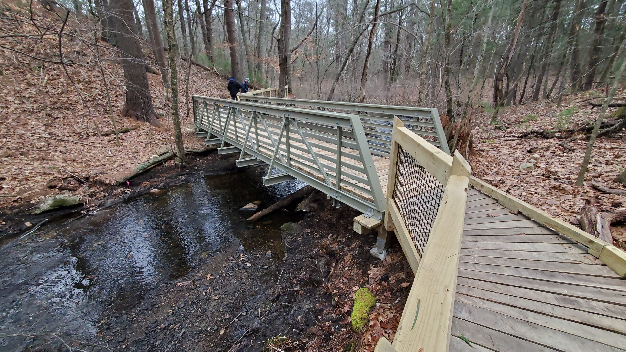 New Fiberglass Bridge at Garden in the Woods